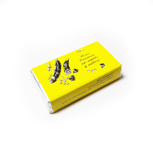 Міні плитка на керобі з медом, 13г