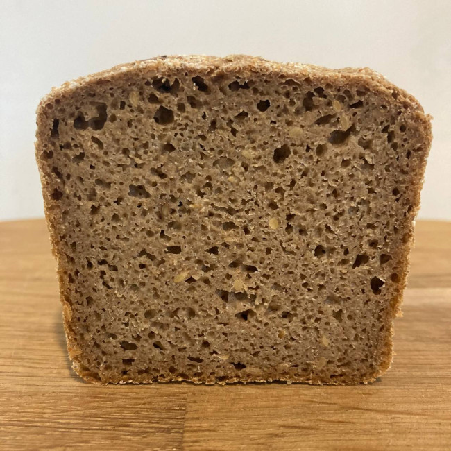 Хлеб «Ржаной со льном» на закваске