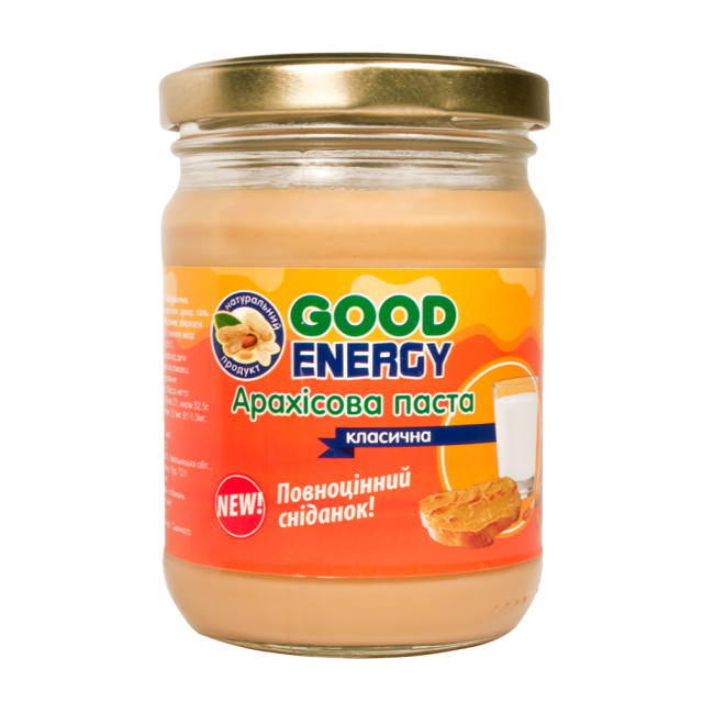 Арахисовая паста высшего сорта Good Energy 460г