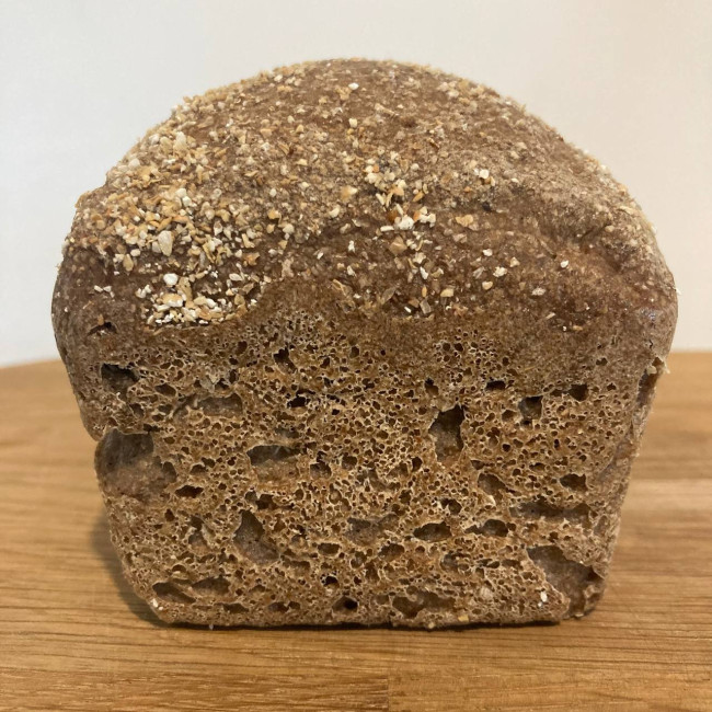 Безглютеновый хлеб из зелёной гречки на закваске