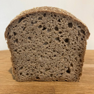 Безглютеновый хлеб из зелёной гречки на закваске